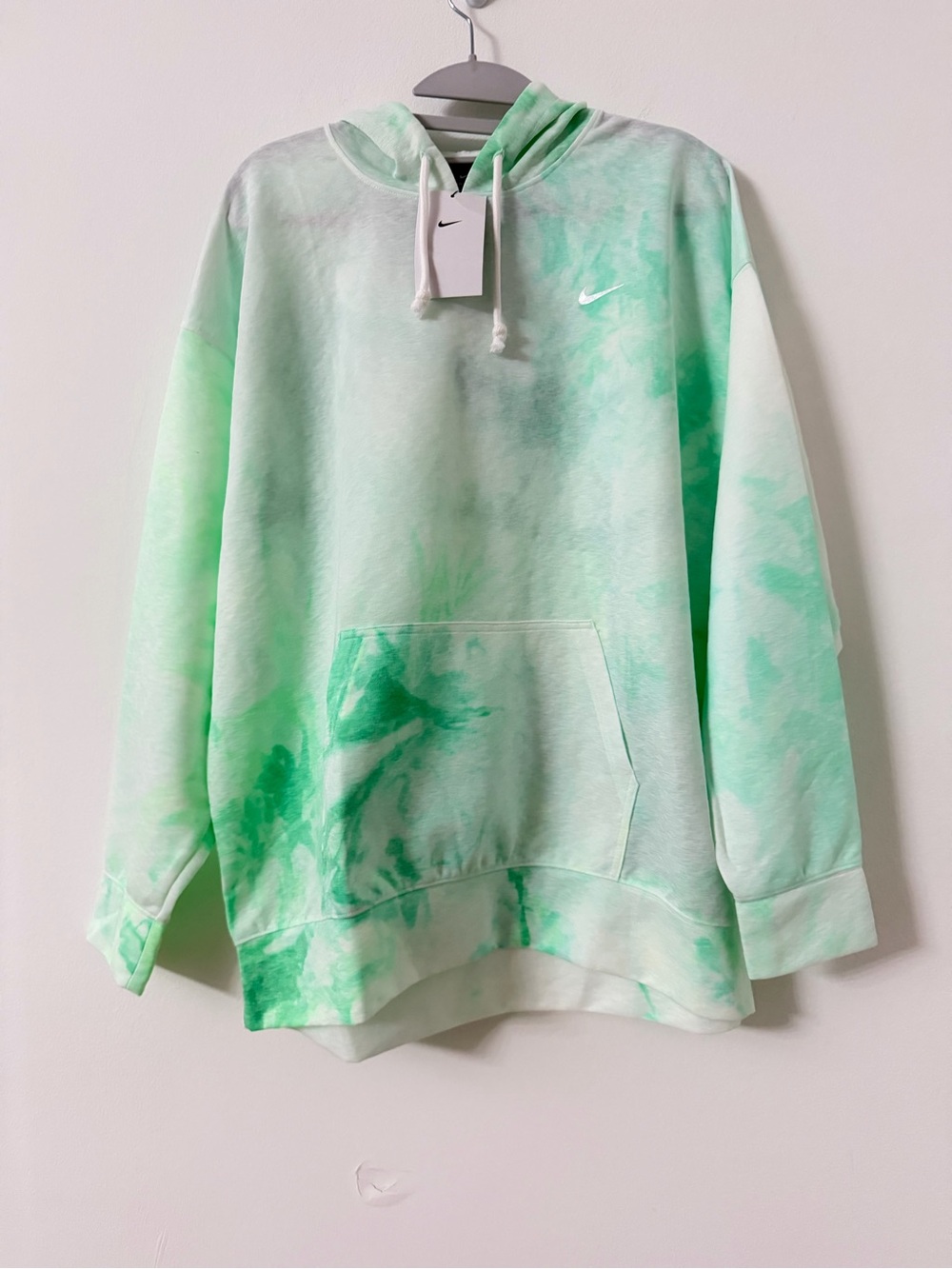 Nike Mint Green Tie-Dye Pullover Hoodie